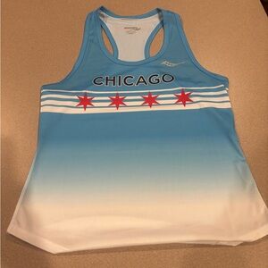 Saucony Women's Chicago Blue Gradient Tank Top